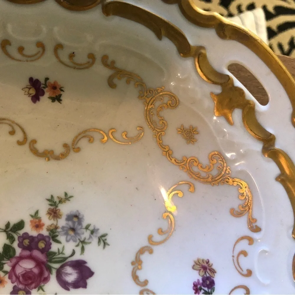 VTG Reichenbach Bowl Serving Dish German Democratic Republic Made Germany 9”